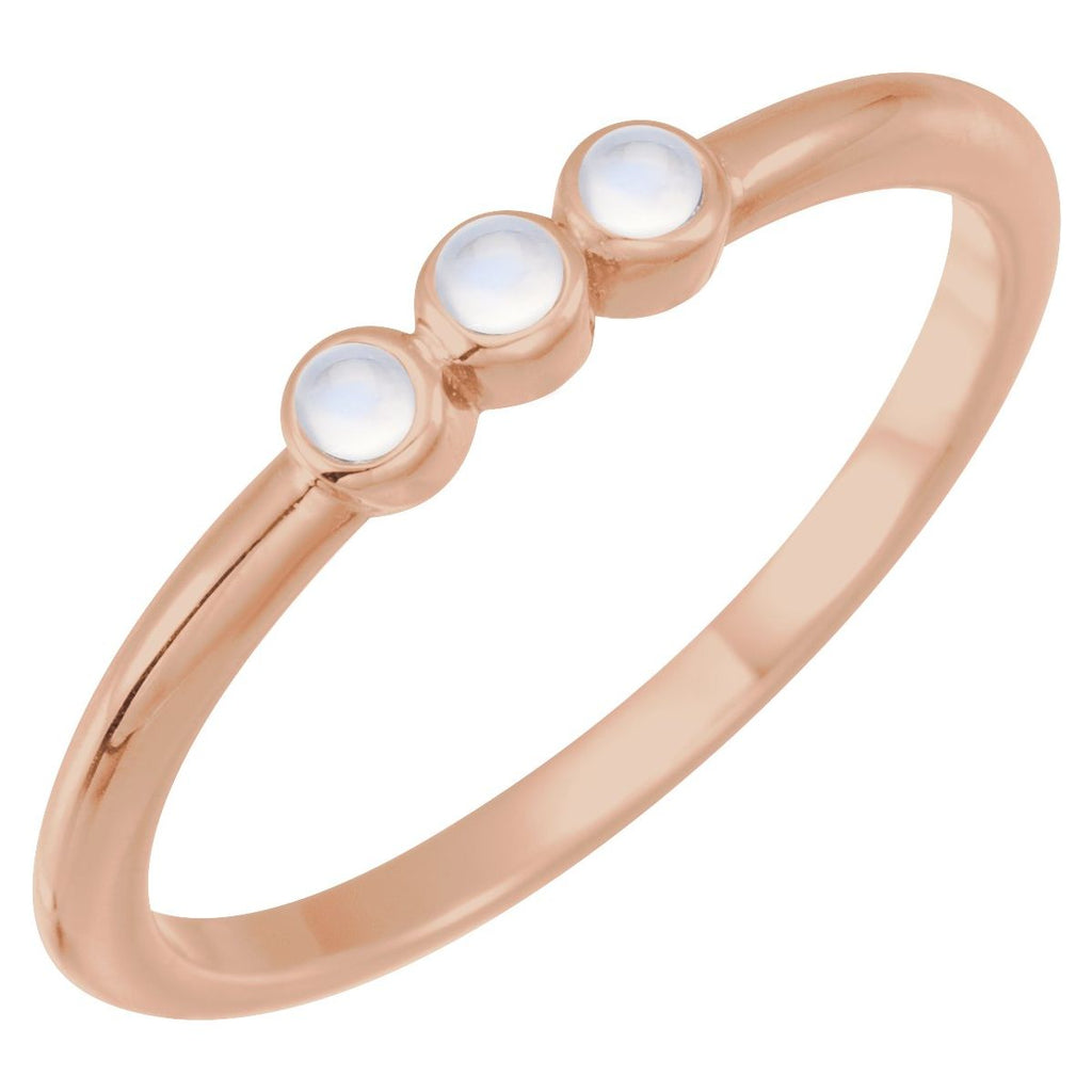 Rose-Cut Stackable Ring
