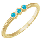 Rose-Cut Stackable Ring