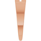 Rectangle Cross Signet Ring