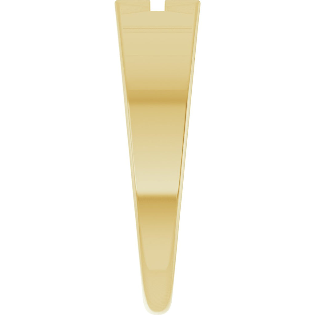 Rectangle Cross Signet Ring