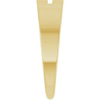 Rectangle Cross Signet Ring