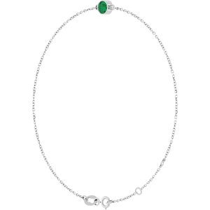 Bezel-Set Link Bracelet