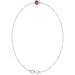 Bezel-Set Link Bracelet