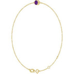 Bezel-Set Link Bracelet