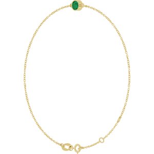 Bezel-Set Link Bracelet