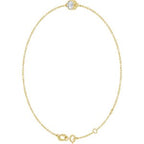 Bezel-Set Link Bracelet