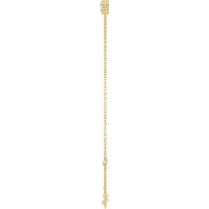 Bezel-Set Link Bracelet