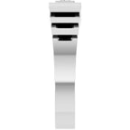 Bezel-Set Solitaire Geometric Band