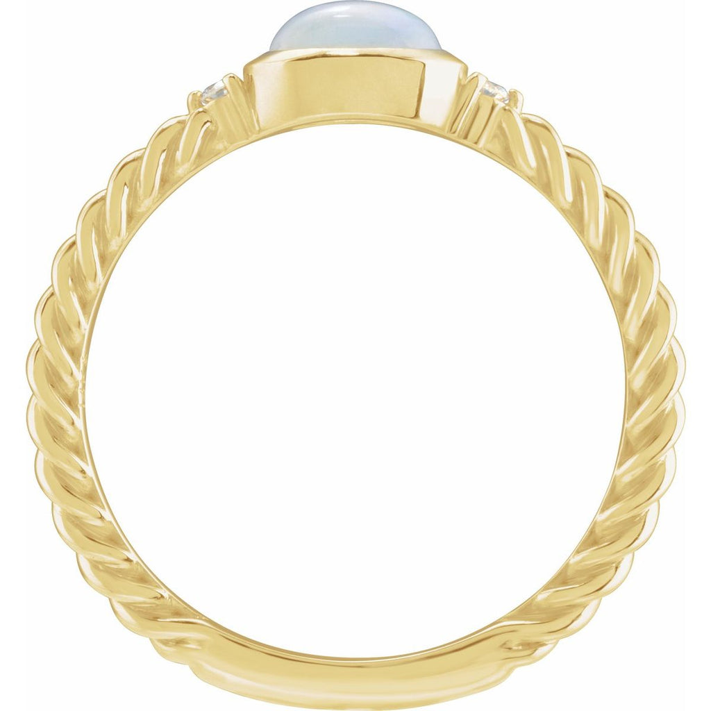 Accented Cabochon Ring