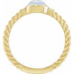 Accented Cabochon Ring