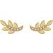 Accented Leaf Earrings