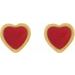 Enamel Heart Inverness® Piercing Earrings