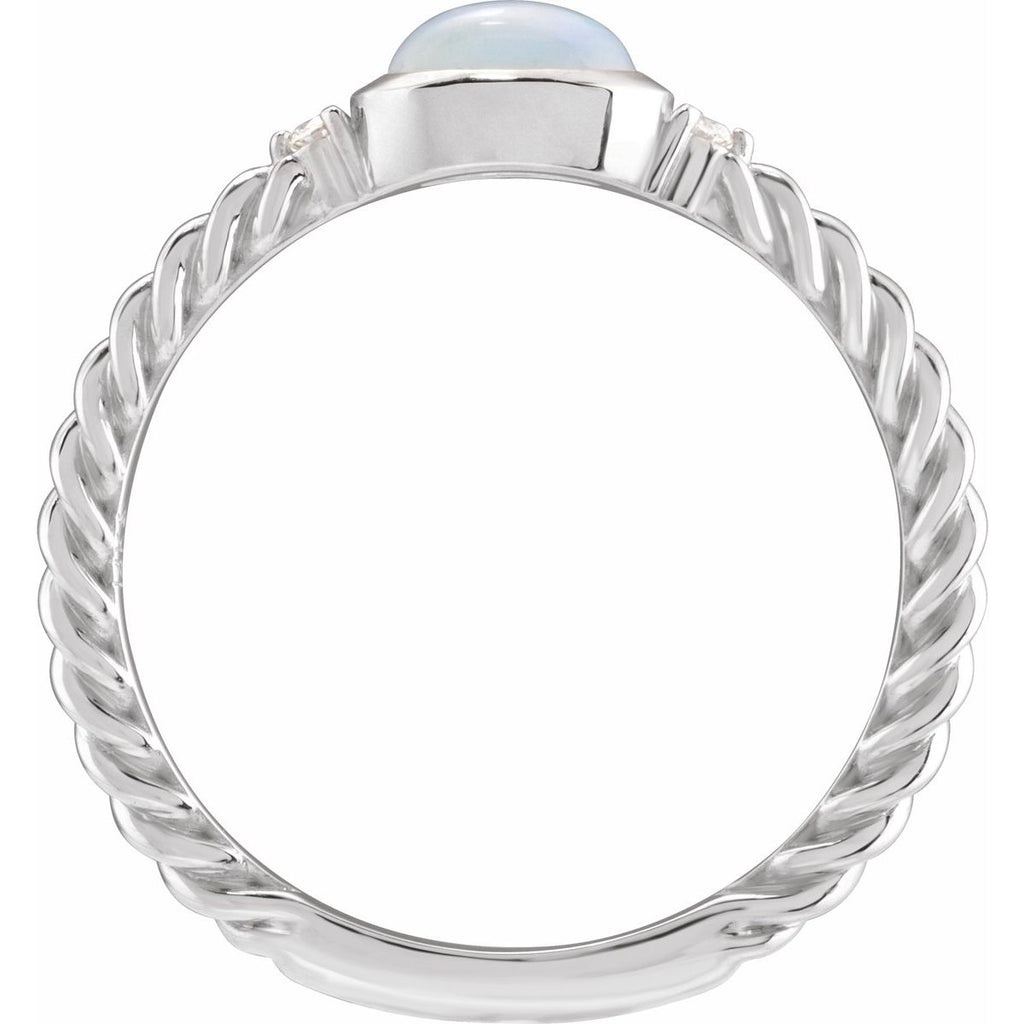 Accented Cabochon Ring
