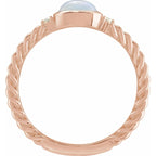 Accented Cabochon Ring