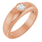 Bezel-Set Solitaire Band