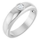 Bezel-Set Solitaire Band