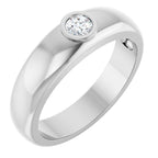 Bezel-Set Solitaire Band