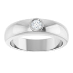 Bezel-Set Solitaire Band