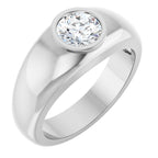 Bezel-Set Solitaire Band