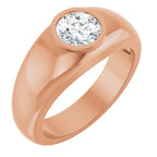 Bezel-Set Solitaire Band