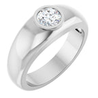 Bezel-Set Solitaire Band