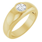 Bezel-Set Solitaire Band