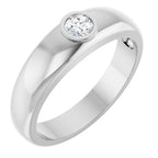 Bezel-Set Solitaire Band