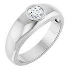 Bezel-Set Solitaire Band