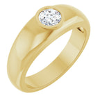 Bezel-Set Solitaire Band