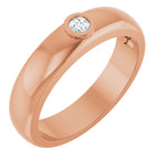 Bezel-Set Solitaire Band