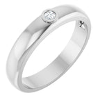 Bezel-Set Solitaire Band