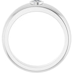 Bezel-Set Solitaire Band