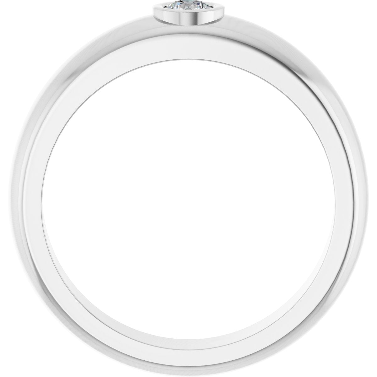 Bezel-Set Solitaire Band