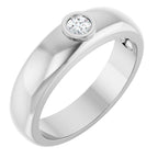 Bezel-Set Solitaire Band
