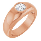 Bezel-Set Solitaire Band