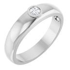 Bezel-Set Solitaire Band