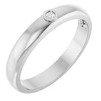 Bezel-Set Solitaire Band