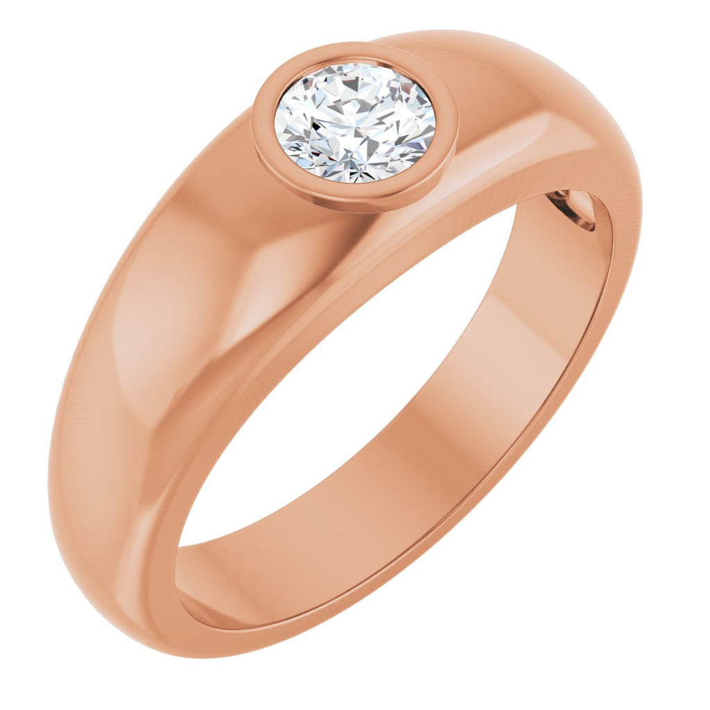 Bezel-Set Solitaire Band