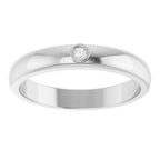 Bezel-Set Solitaire Band