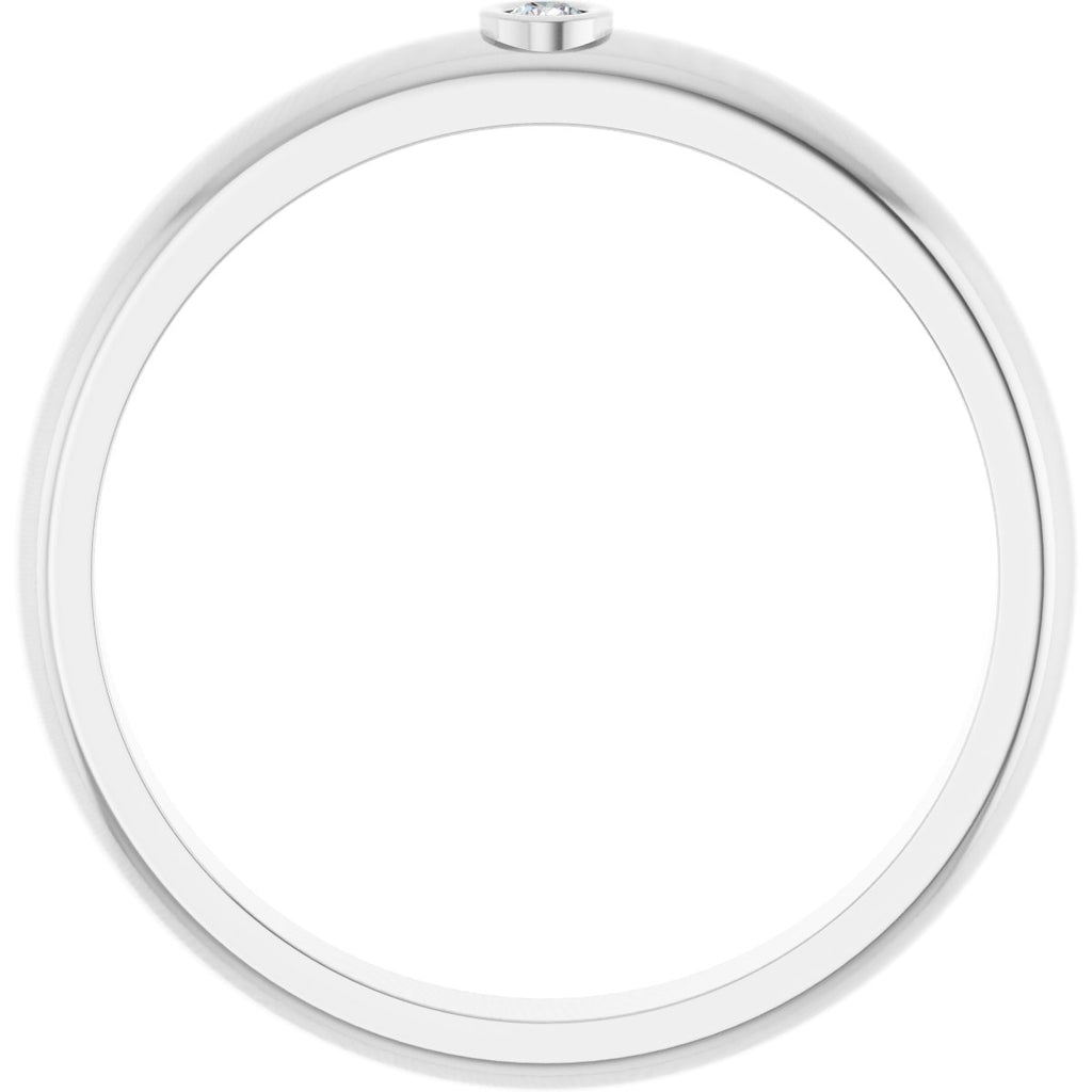 Bezel-Set Solitaire Band