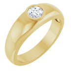 Bezel-Set Solitaire Band