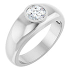 Bezel-Set Solitaire Band
