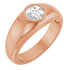 Bezel-Set Solitaire Band