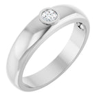 Bezel-Set Solitaire Band