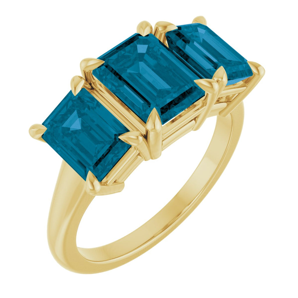 Claw-Prong Three-Stone Ring