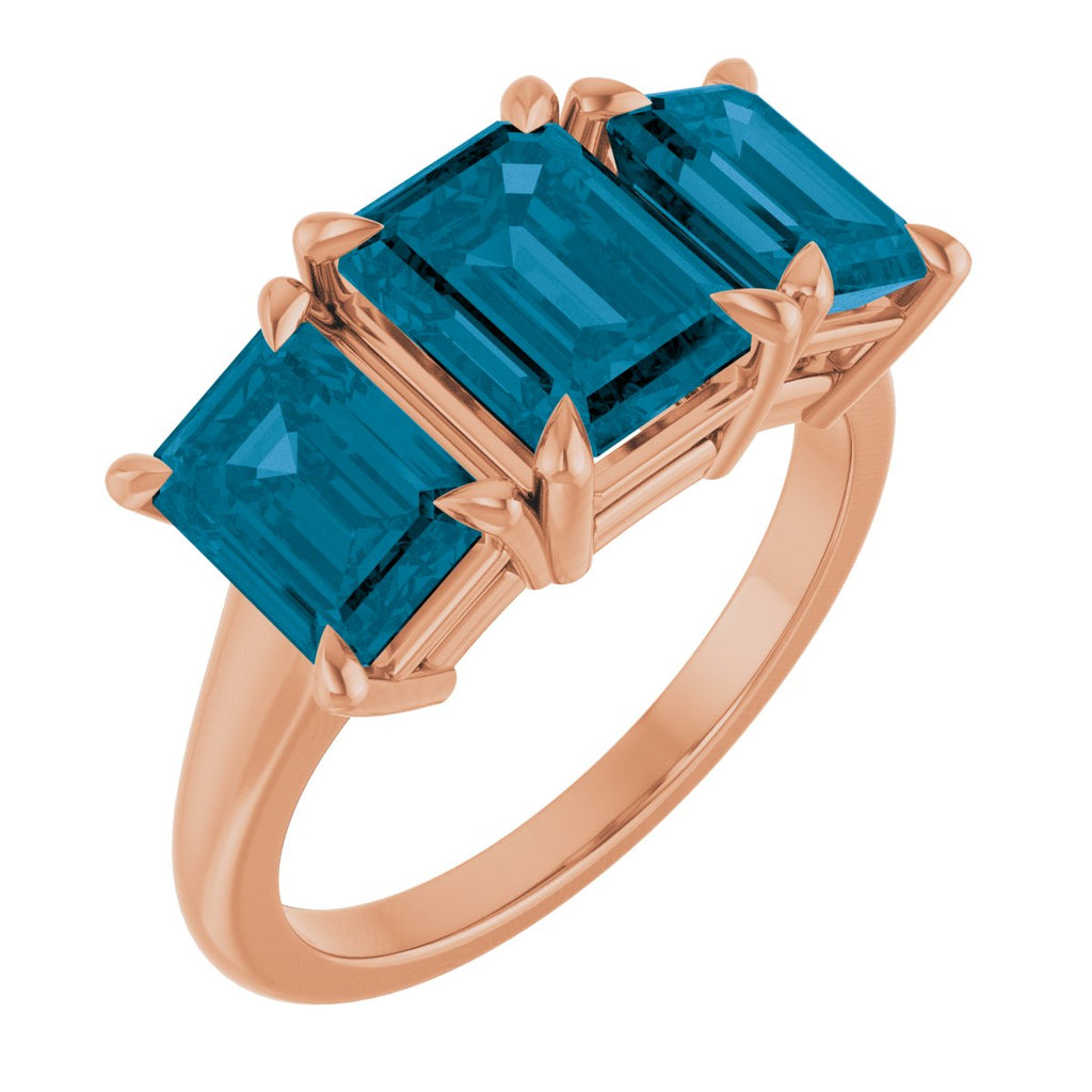 Claw-Prong Three-Stone Ring