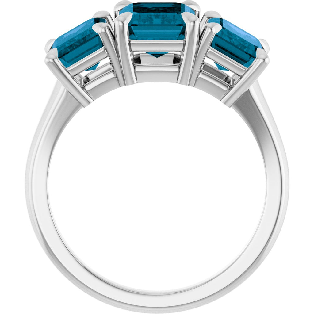Claw-Prong Three-Stone Ring
