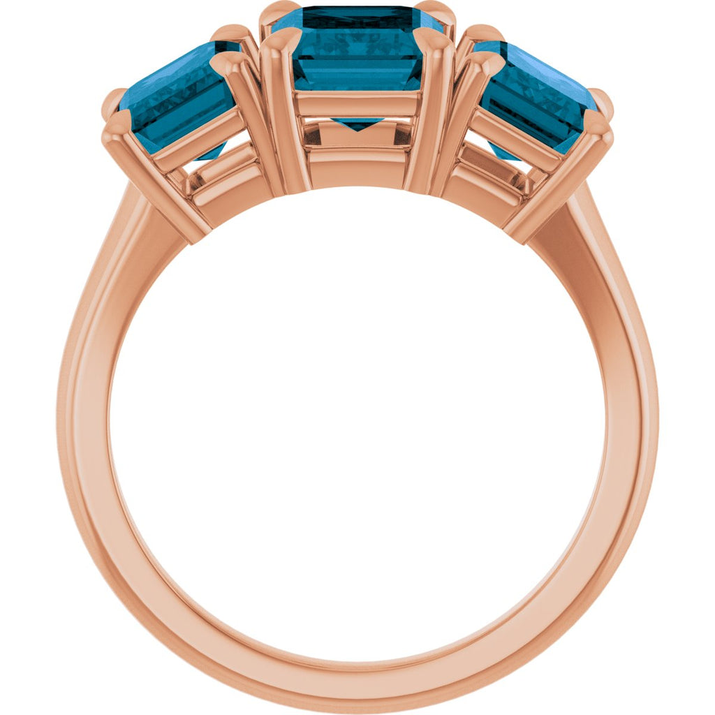 Claw-Prong Three-Stone Ring