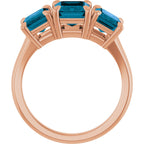 Claw-Prong Three-Stone Ring