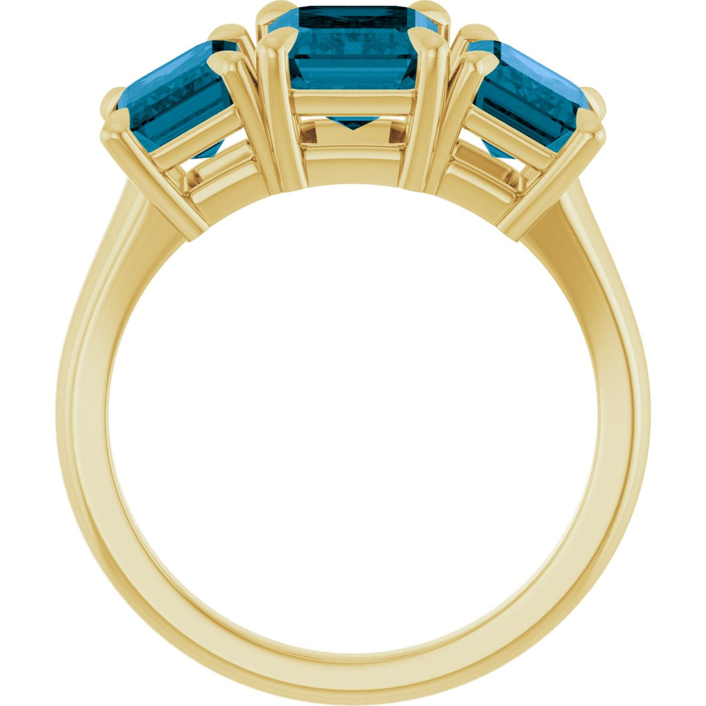 Claw-Prong Three-Stone Ring